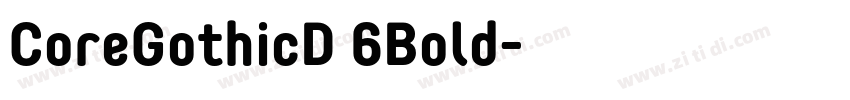 CoreGothicD 6Bold字体转换